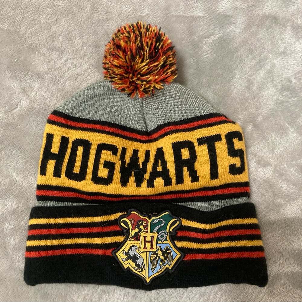 Harry Potter Warner Bros Hogwarts Knit Hat - Picture 1 of 9